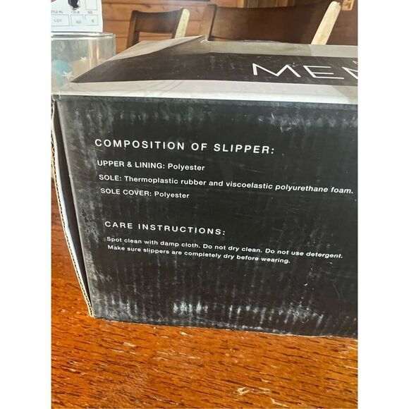 Memory Foam Men’s Plaid Slippers Sz XL (11-12) NIB - Picture 5 of 6